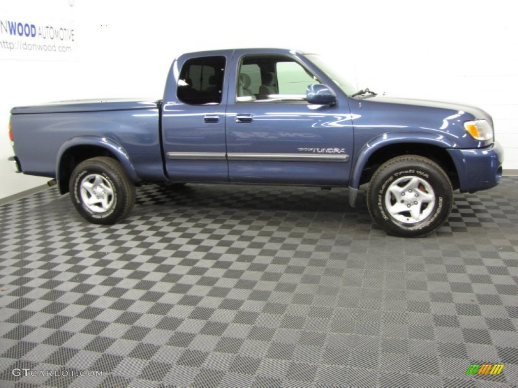 2004 Tundra SR5 Access Cab 4x4 - Blue Marlin Pearl / Light Charcoal photo #5