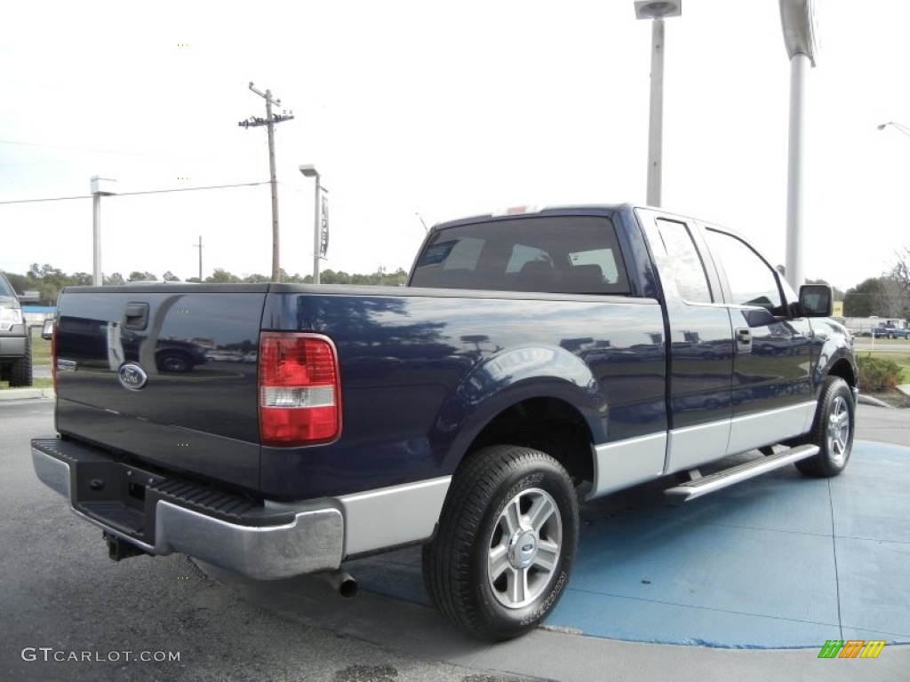 2005 F150 XLT SuperCab - True Blue Metallic / Medium Flint Grey photo #5