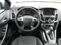 Charcoal Black Leather 2012 Ford Focus Titanium 5-Door Dashboard
