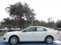 2012 White Suede Ford Fusion S  photo #2