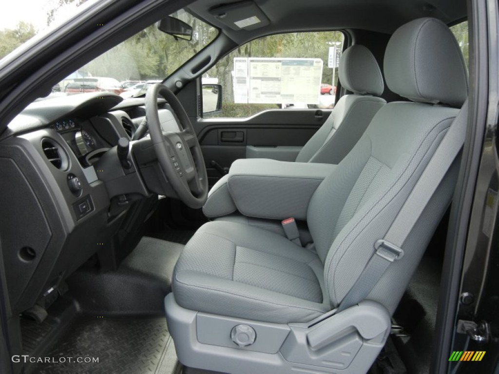 Steel Gray Interior 2012 Ford F150 XL Regular Cab Photo #61364966