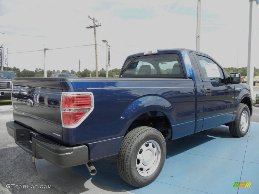 2012 F150 XL Regular Cab - Dark Blue Pearl Metallic / Steel Gray photo #3