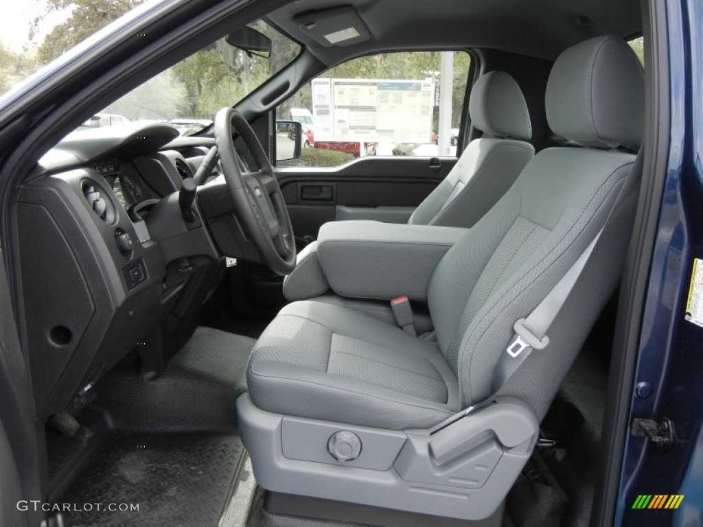 Steel Gray Interior 2012 Ford F150 XL Regular Cab Photo #61365290