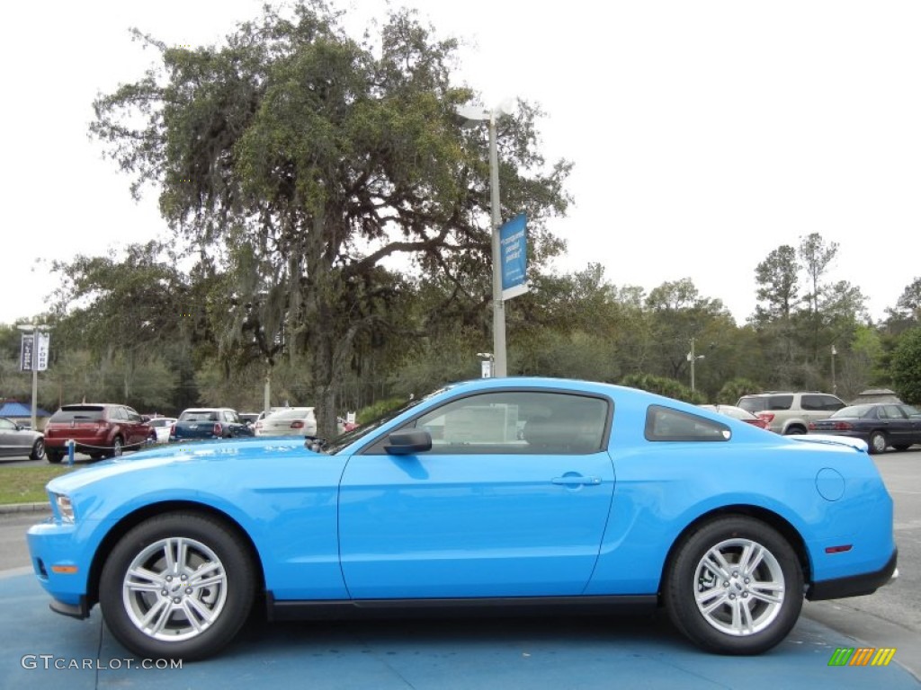 Grabber Blue 2012 Ford Mustang V6 Coupe Exterior Photo #61366056