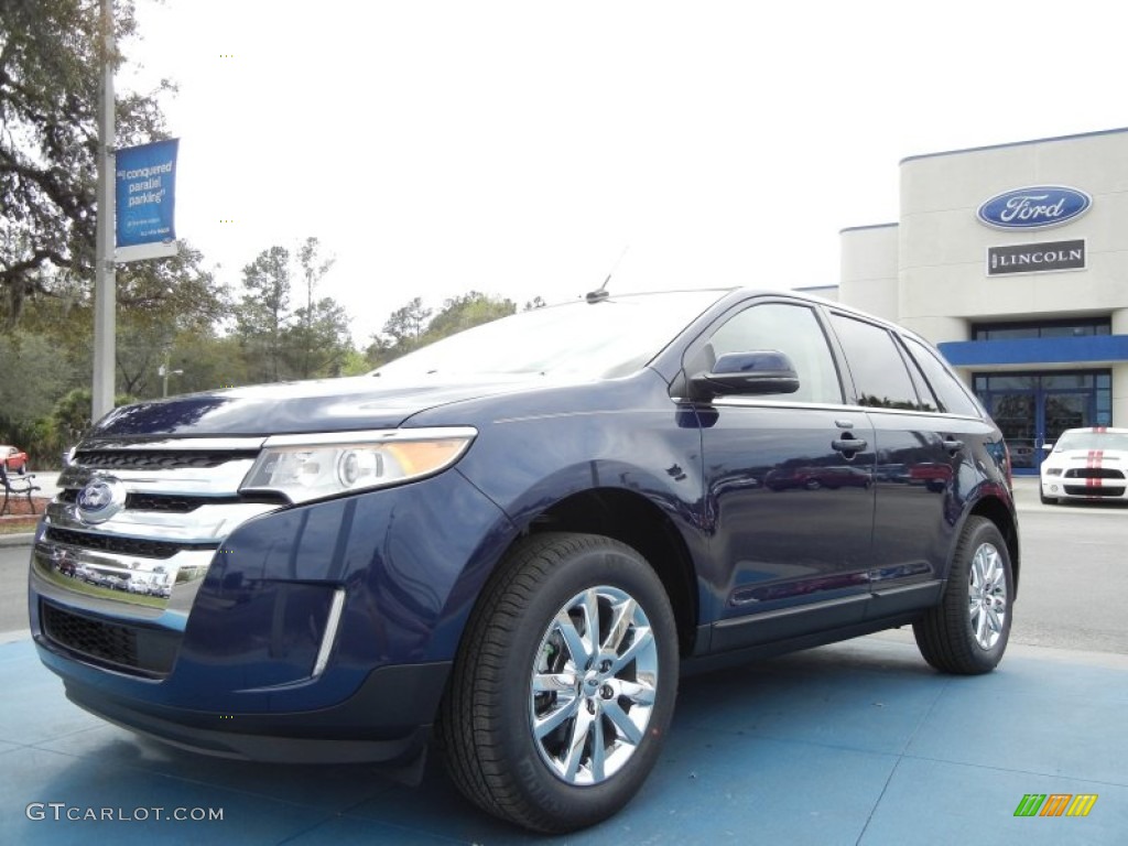2012 Edge Limited - Dark Blue Pearl Metallic / Medium Light Stone photo #1