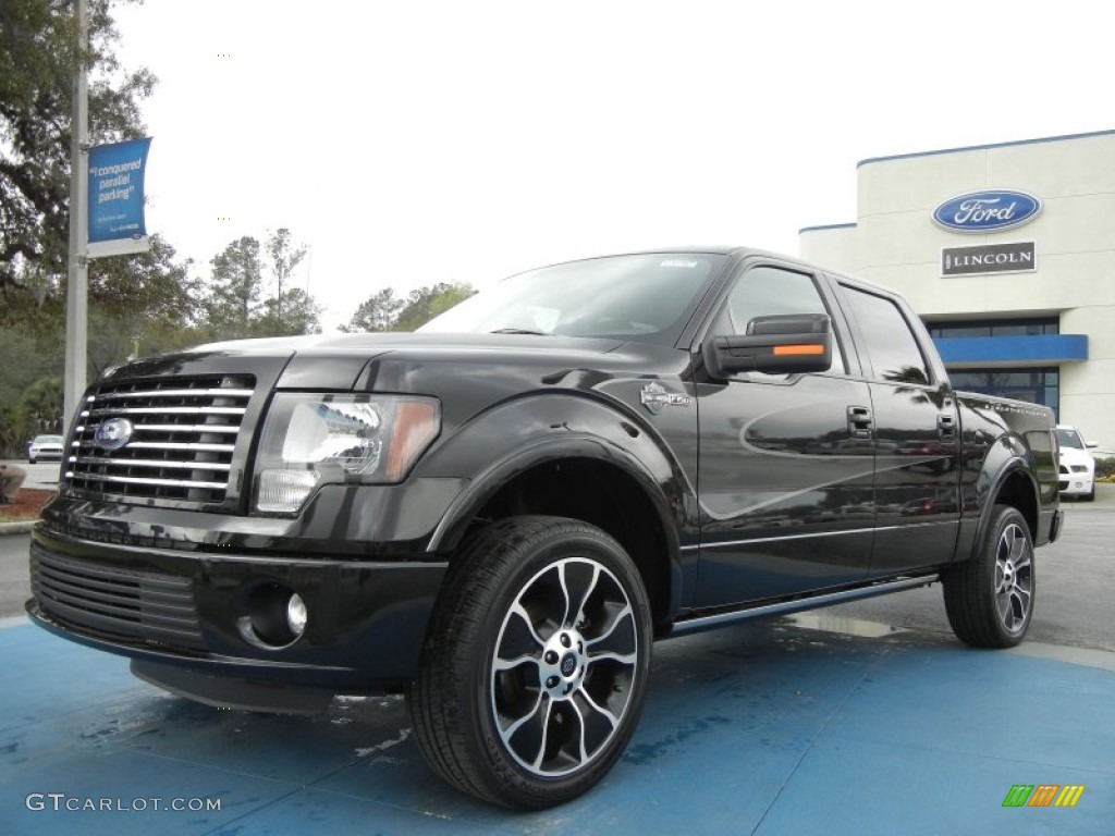 Tuxedo Black Metallic 2012 Ford F150 Harley-Davidson SuperCrew 4x4 Exterior Photo #61366410