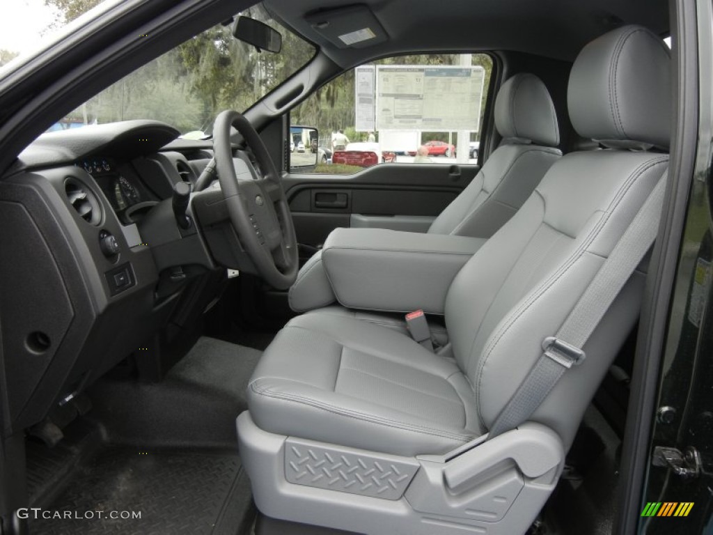 Steel Gray Interior 2012 Ford F150 XL Regular Cab Photo #61366581