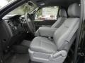 Steel Gray 2012 Ford F150 XL Regular Cab Interior Color