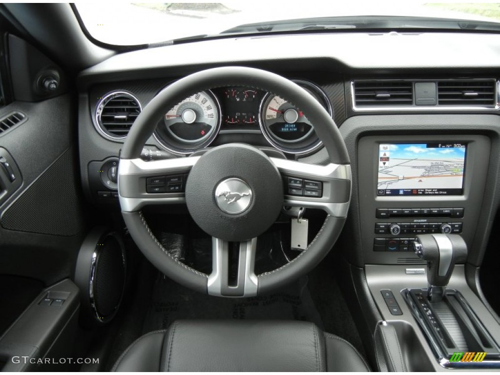 2012 Ford Mustang C/S California Special Coupe Charcoal Black/Carbon Black Dashboard Photo #61366695