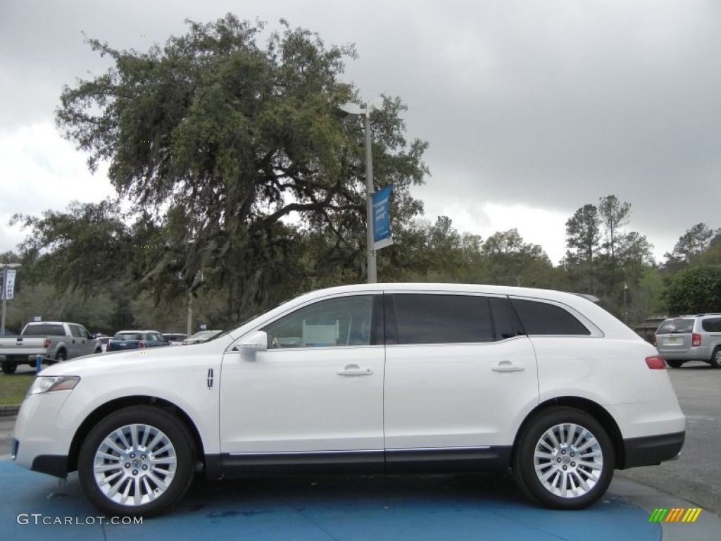 White Platinum Metallic Tri-Coat 2012 Lincoln MKT FWD Exterior Photo #61366779