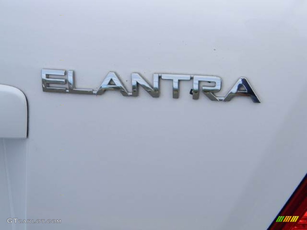 2003 Elantra GLS Sedan - Nordic White / Beige photo #7