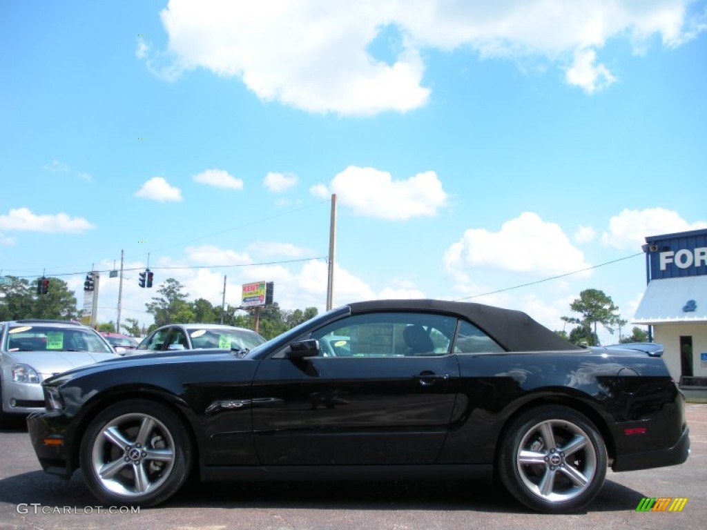 2011 Mustang GT Premium Convertible - Ebony Black / Charcoal Black photo #2