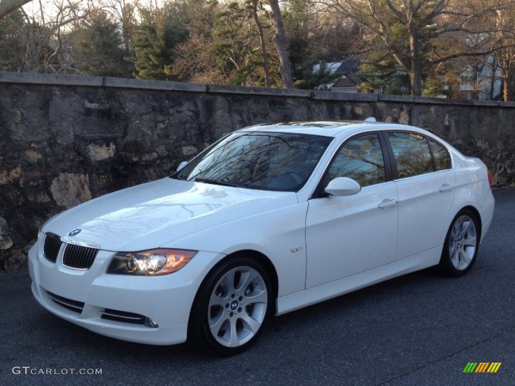 2008 3 Series 335i Sedan - Alpine White / Beige photo #2