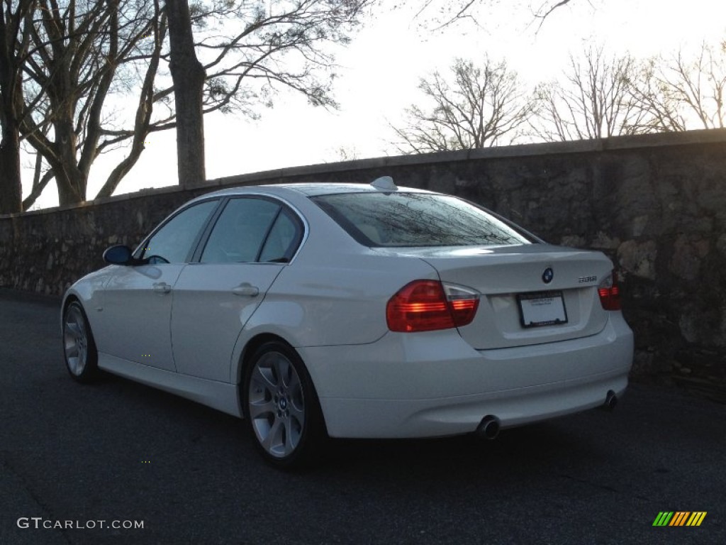 2008 3 Series 335i Sedan - Alpine White / Beige photo #4