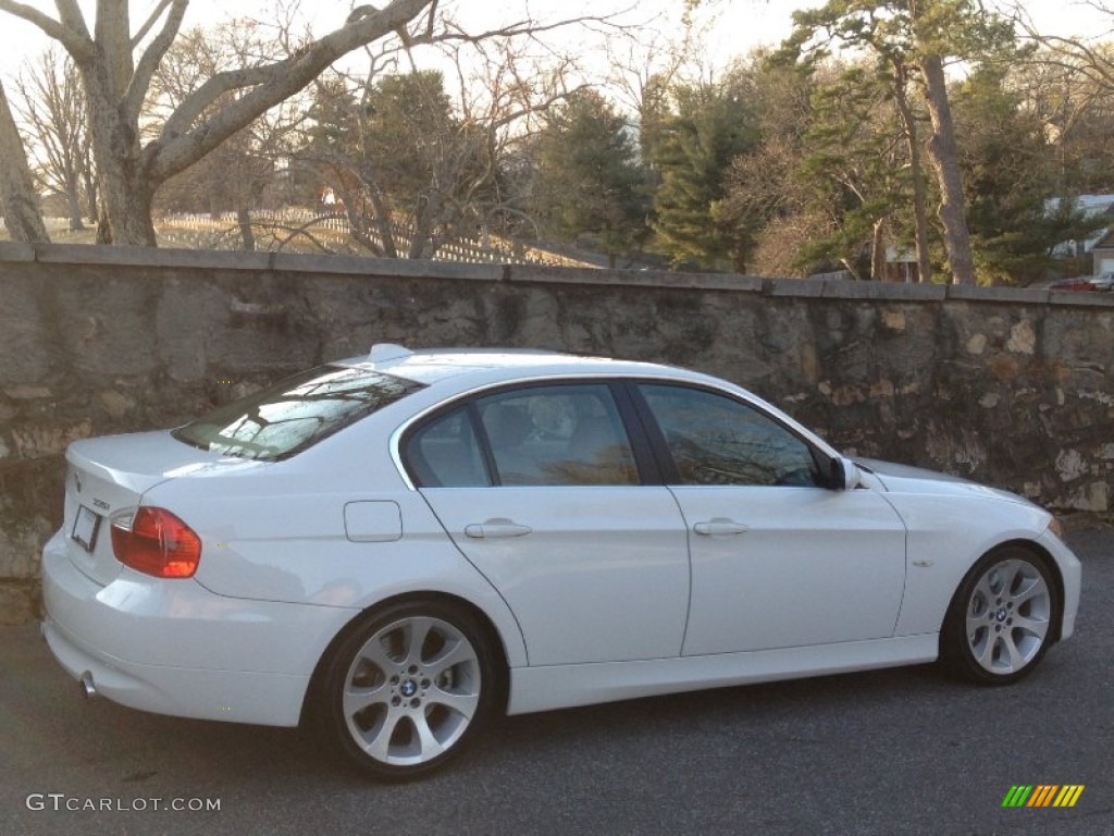 2008 3 Series 335i Sedan - Alpine White / Beige photo #15
