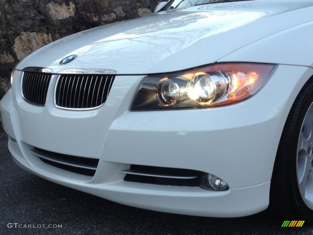 2008 3 Series 335i Sedan - Alpine White / Beige photo #17