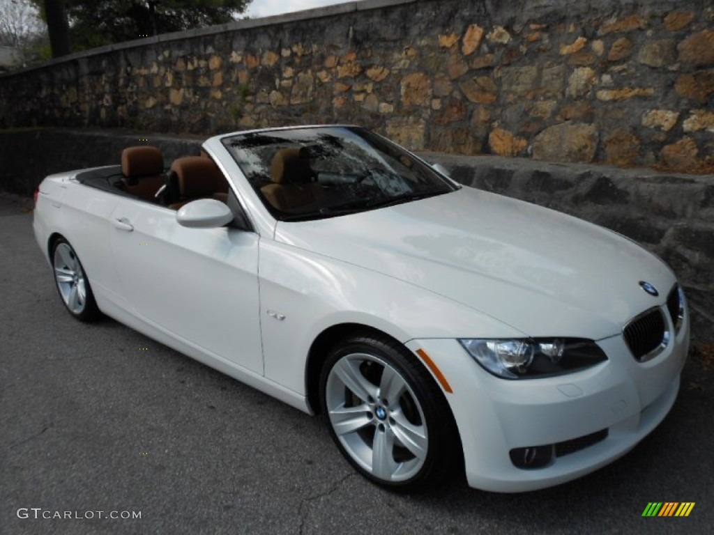 2008 3 Series 335i Convertible - Alpine White / Saddle Brown/Black photo #1