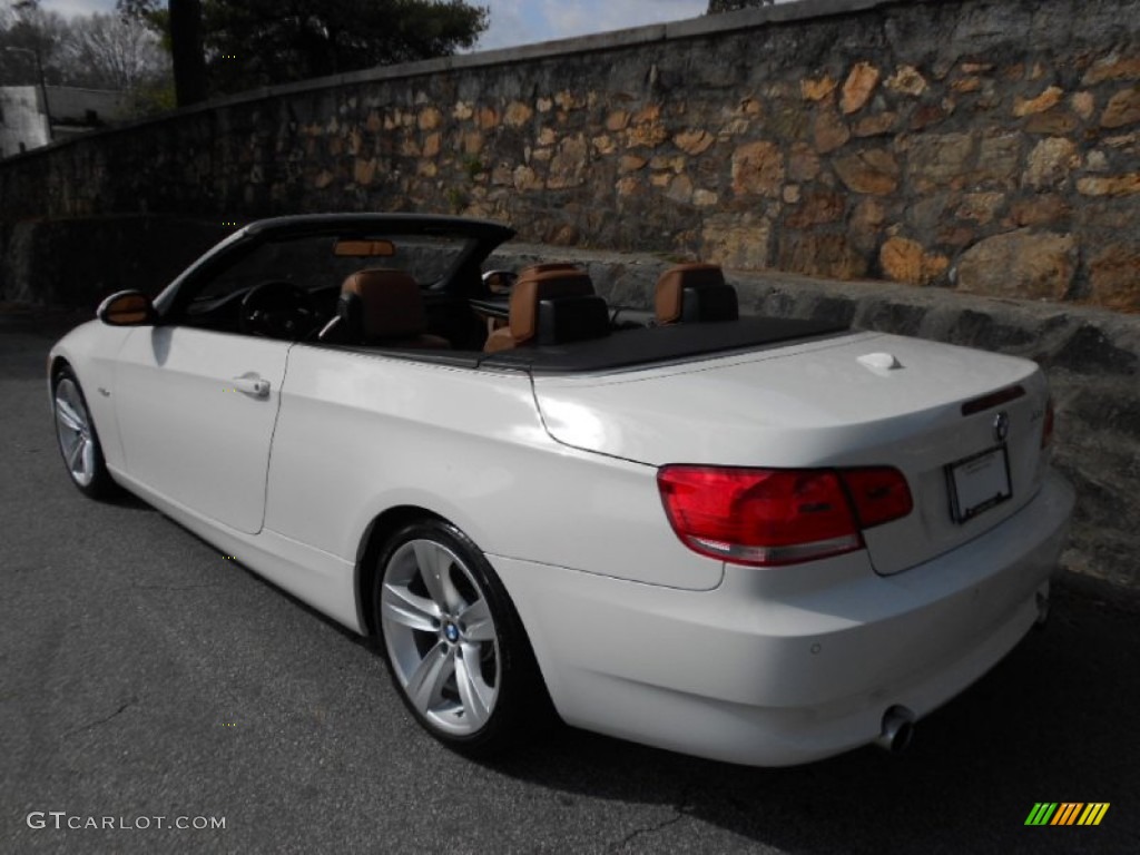 2008 3 Series 335i Convertible - Alpine White / Saddle Brown/Black photo #24