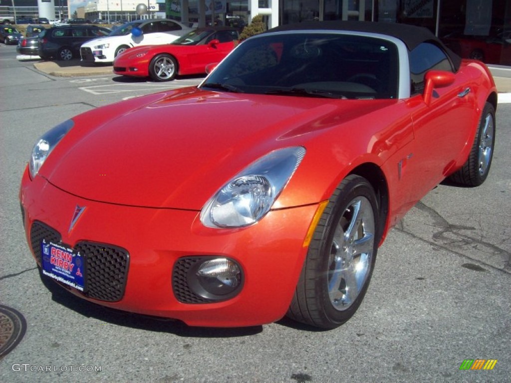 2008 Solstice GXP Roadster - Brazen Orange / Ebony photo #1