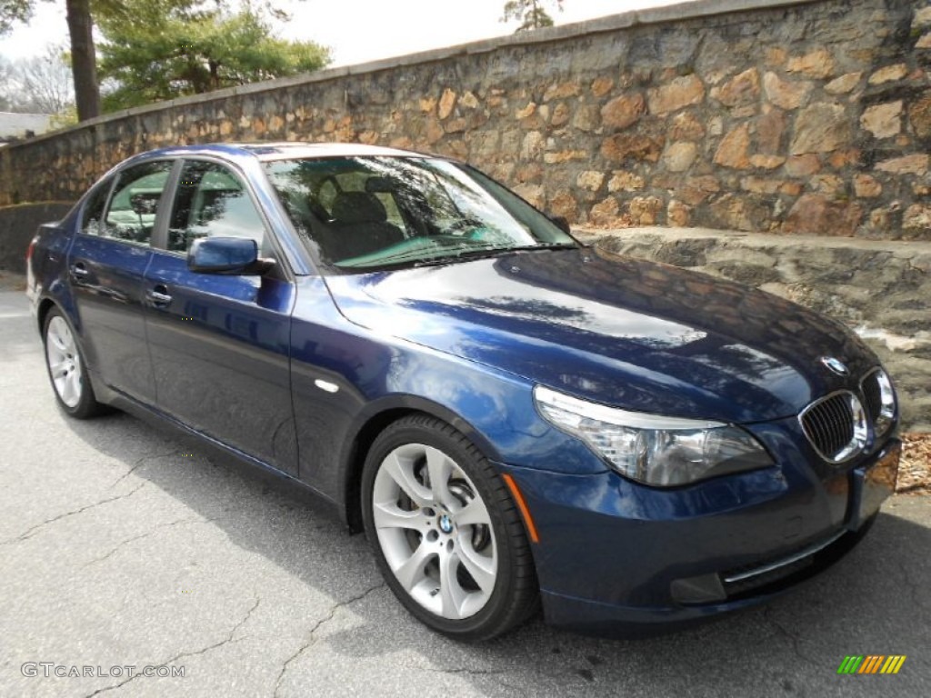 Deep Sea Blue Metallic 2008 BMW 5 Series 535i Sedan Exterior Photo #61368327
