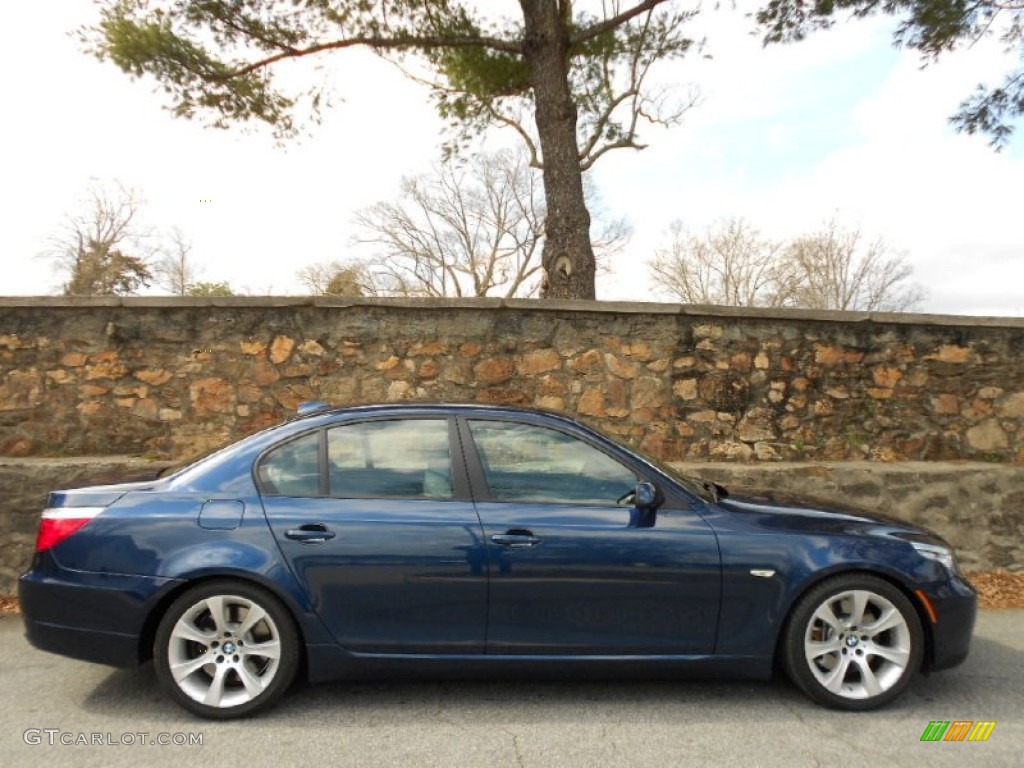 Deep Sea Blue Metallic 2008 BMW 5 Series 535i Sedan Exterior Photo #61368336