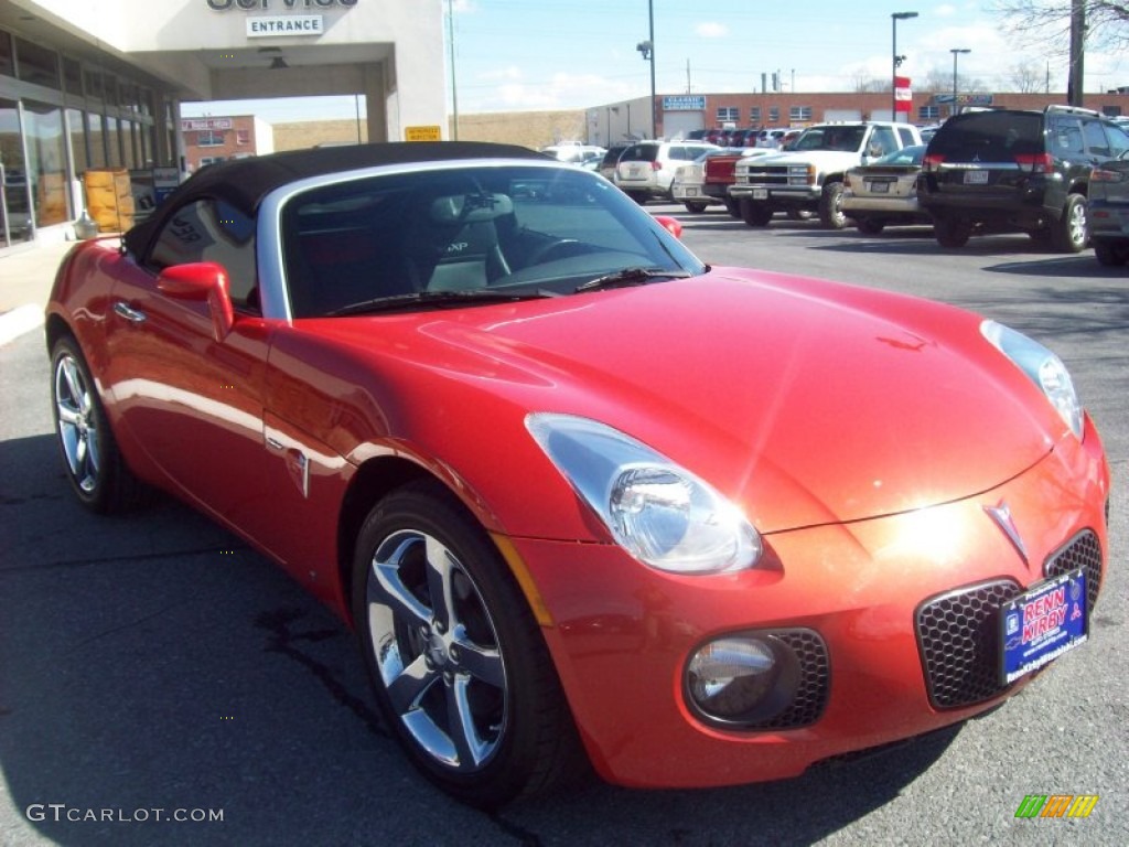 2008 Solstice GXP Roadster - Brazen Orange / Ebony photo #7