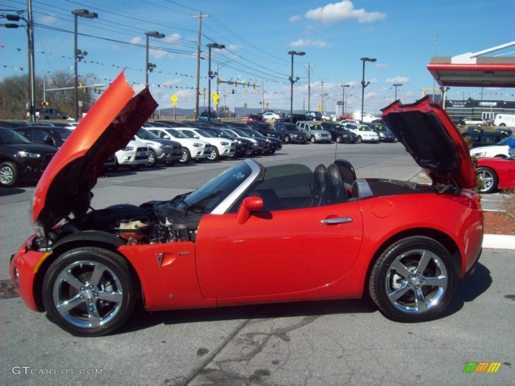 2008 Solstice GXP Roadster - Brazen Orange / Ebony photo #9