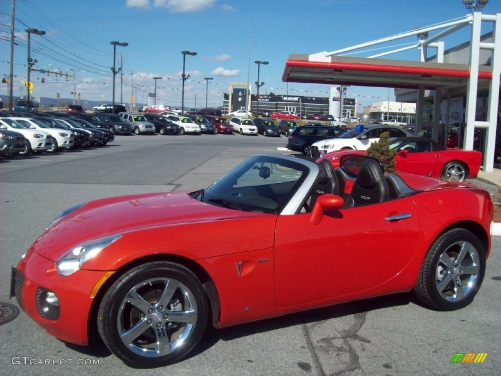 2008 Solstice GXP Roadster - Brazen Orange / Ebony photo #10