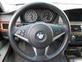 Grey 2008 BMW 5 Series 535i Sedan Steering Wheel