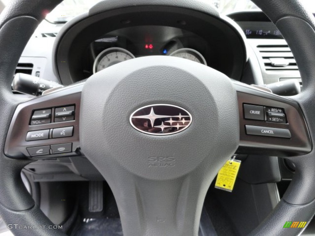2012 Subaru Impreza 2.0i Premium 4 Door Black Steering Wheel Photo #61369295