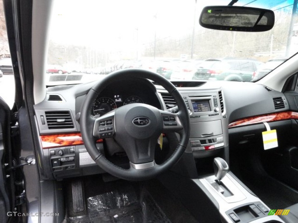 2012 Subaru Outback 2.5i Limited Off Black Dashboard Photo #61369662