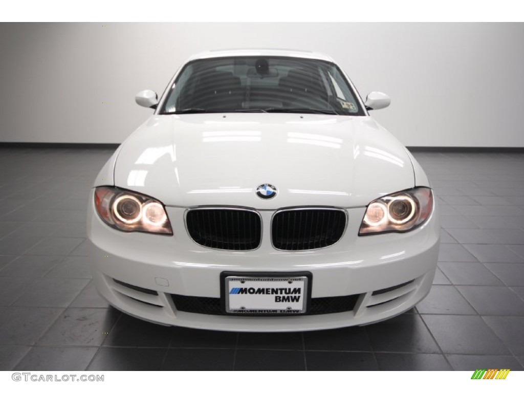 2009 1 Series 128i Coupe - Alpine White / Black photo #6