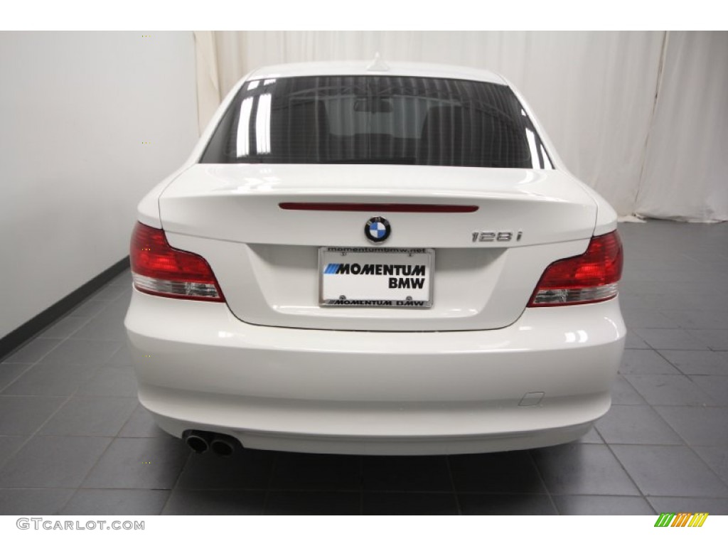 2009 1 Series 128i Coupe - Alpine White / Black photo #13