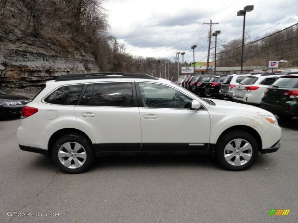 2012 Outback 2.5i Limited - Satin White Pearl / Warm Ivory photo #4