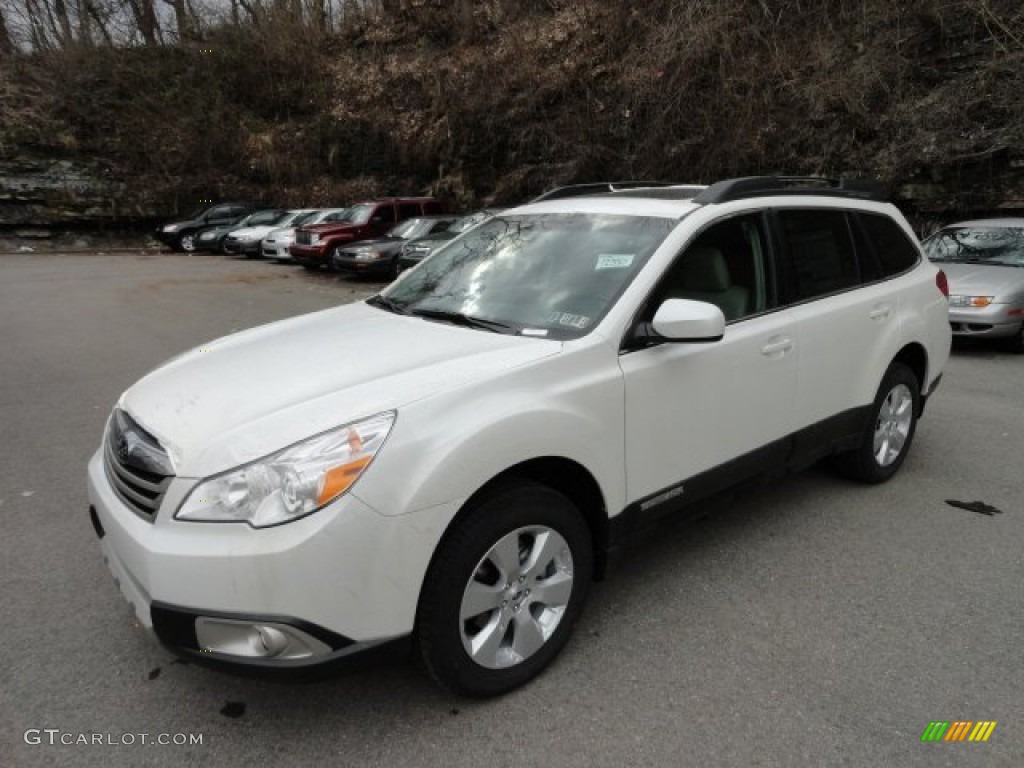 2012 Outback 2.5i Limited - Satin White Pearl / Warm Ivory photo #6