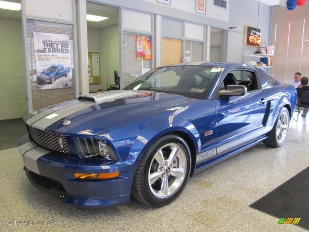 Vista Blue Metallic 2008 Ford Mustang Shelby GT Coupe Exterior Photo #61370292