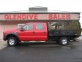 Red - F250 Super Duty XL Crew Cab 4x4 Chassis Photo No. 2
