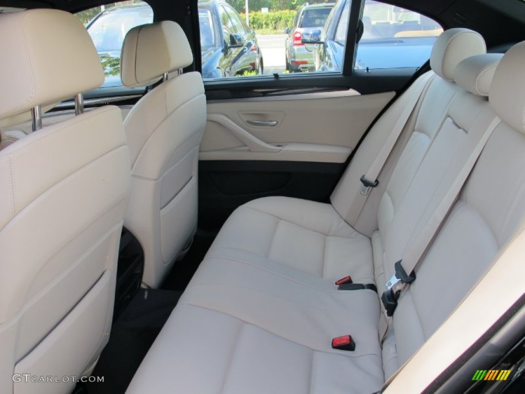 Oyster/Black Interior 2012 BMW 5 Series 550i Sedan Photo #61373331