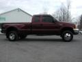 2000 Dark Toreador Red Metallic Ford F350 Super Duty XLT Extended Cab 4x4 Dually  photo #14