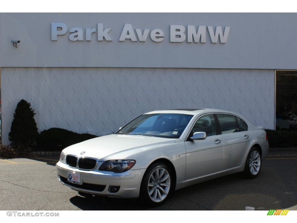 2008 7 Series 750Li Sedan - Titanium Silver Metallic / Black photo #1