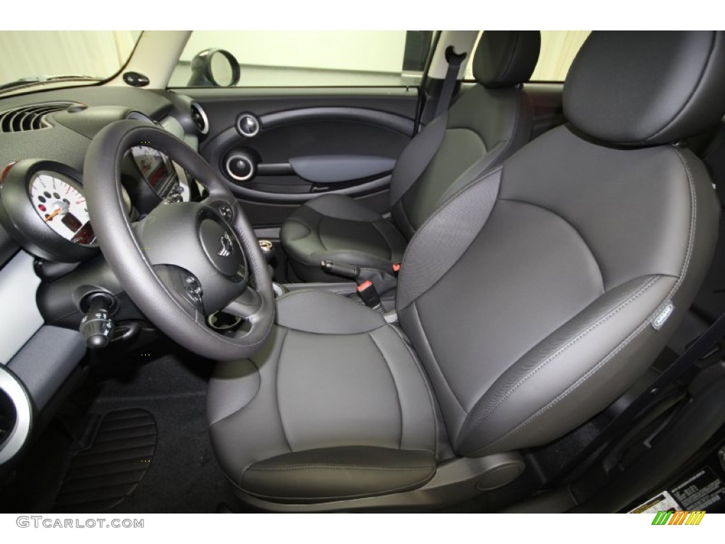 Carbon Black Interior 2012 Mini Cooper Hardtop Photo #61374996