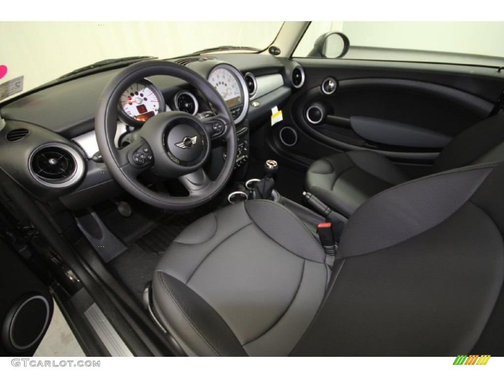 Carbon Black Interior 2012 Mini Cooper Hardtop Photo #61375044