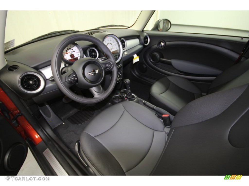 Carbon Black Interior 2012 Mini Cooper Hardtop Photo #61375242