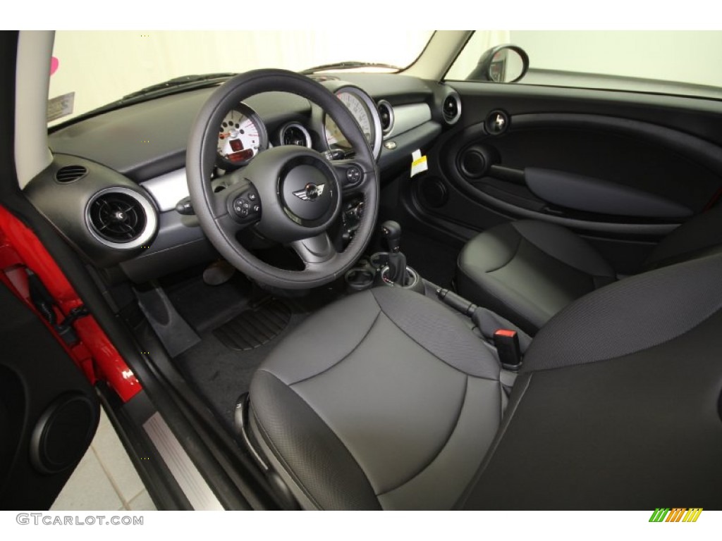 Carbon Black Interior 2012 Mini Cooper Hardtop Photo #61375452