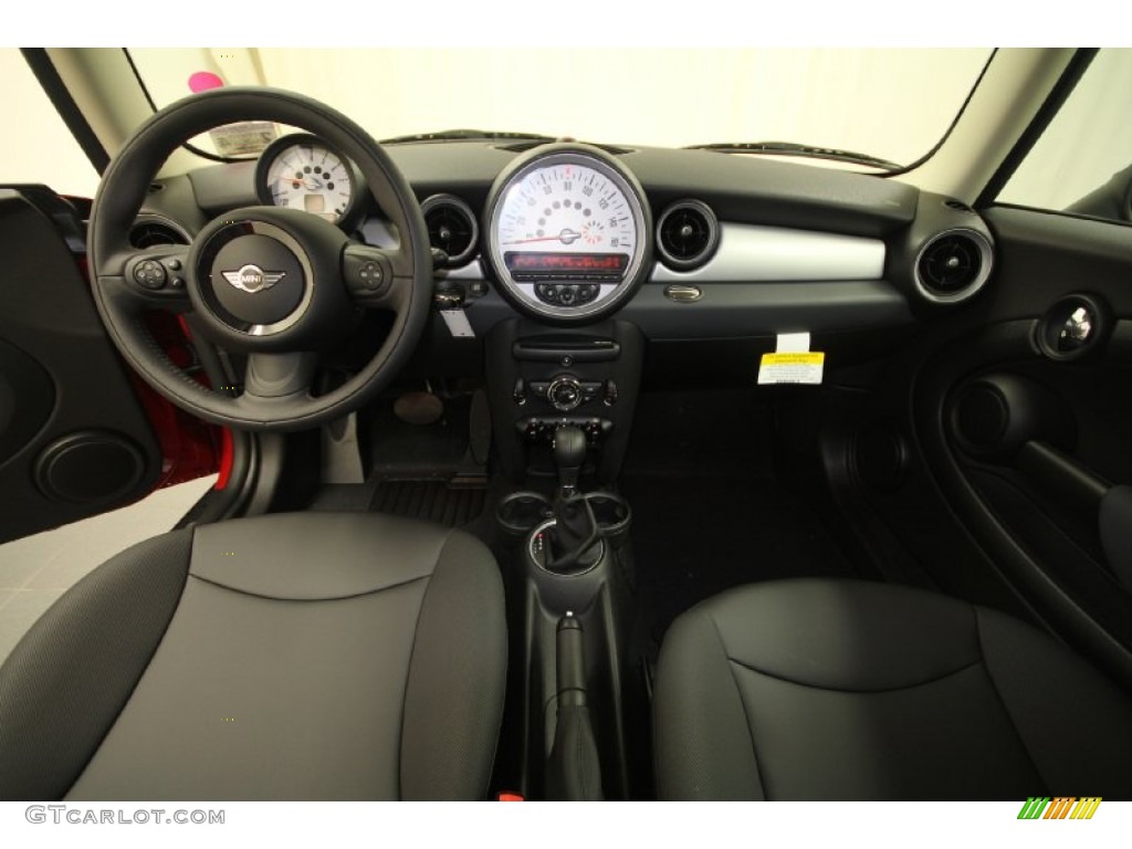 2012 Mini Cooper Hardtop Carbon Black Dashboard Photo #61375583