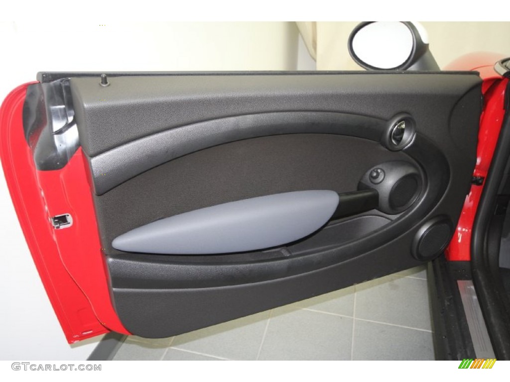 2012 Mini Cooper Hardtop Carbon Black Door Panel Photo #61375671