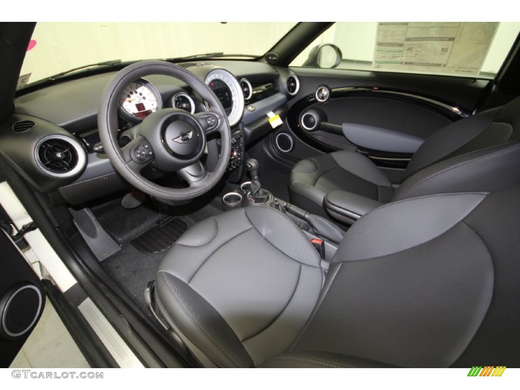 Carbon Black Interior 2012 Mini Cooper Coupe Photo #61375867