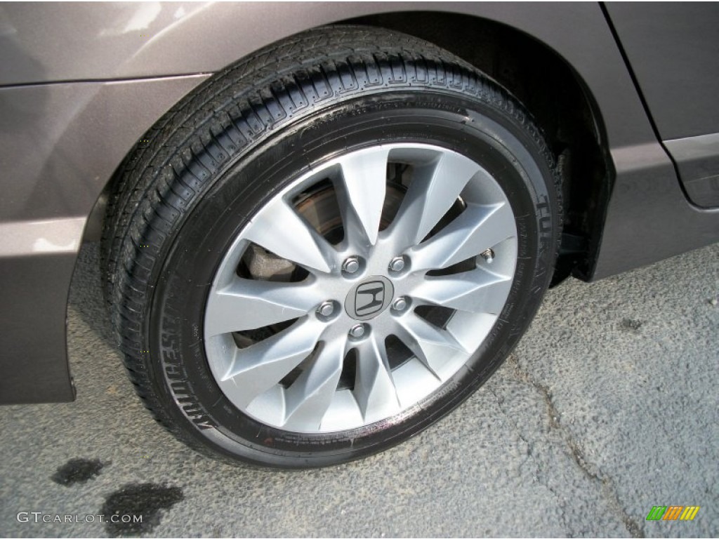 2010 Civic EX Sedan - Urban Titanium Metallic / Beige photo #4