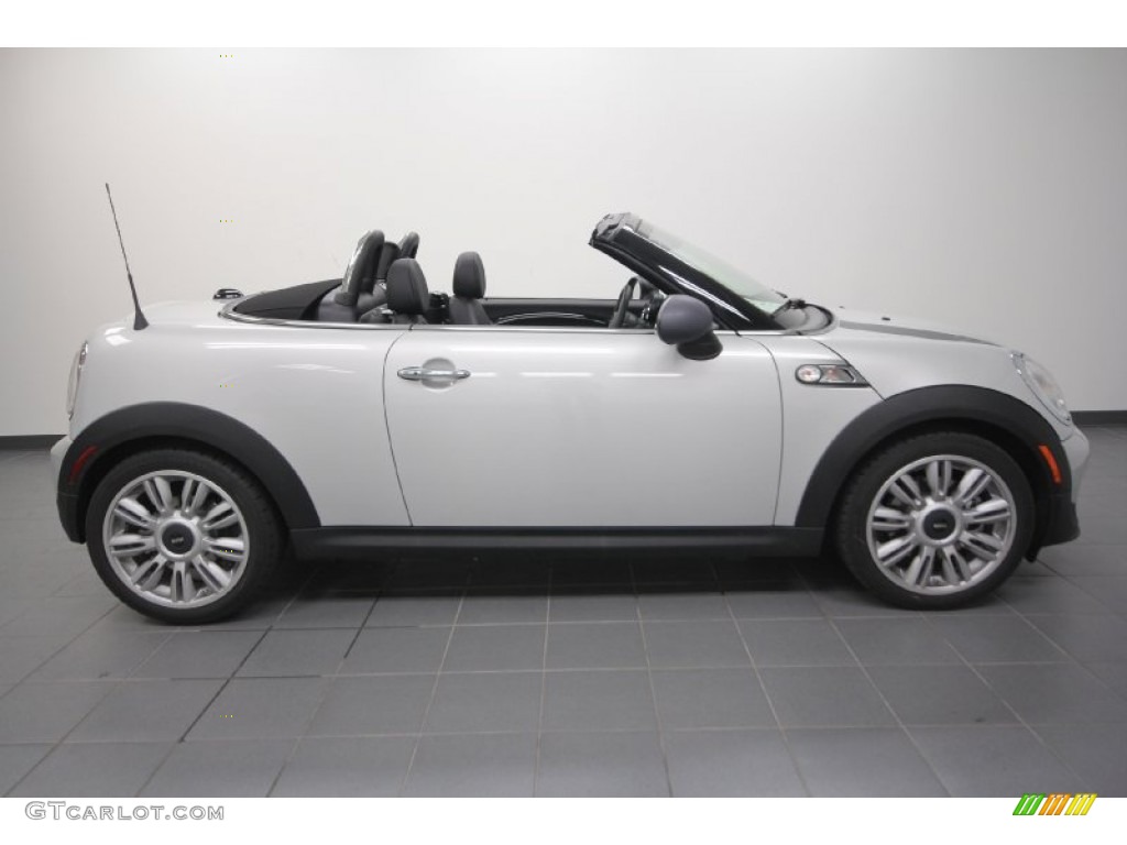 White Silver Metallic 2012 Mini Cooper S Roadster Exterior Photo #61375994