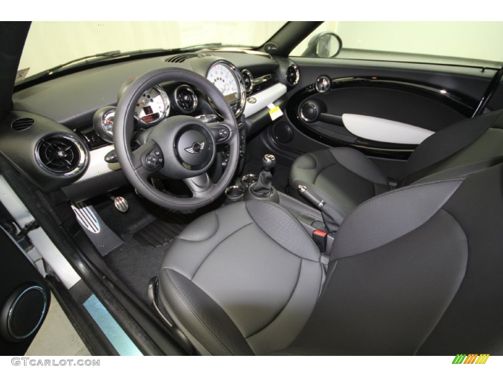 Carbon Black Interior 2012 Mini Cooper S Roadster Photo #61376079